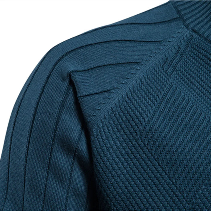 Michael Sydney men's Zip cardigan, front view