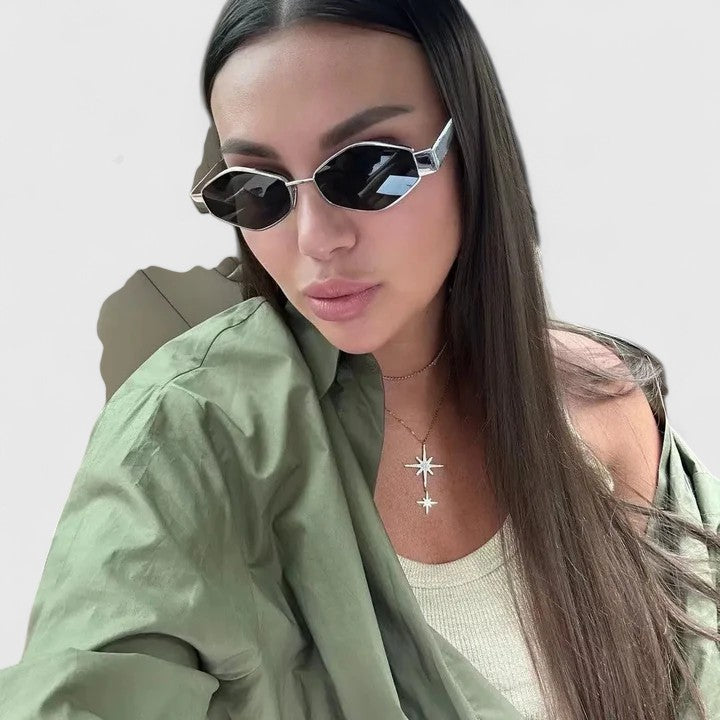 Mandy™ | Hexagonal Metal Sunglasses