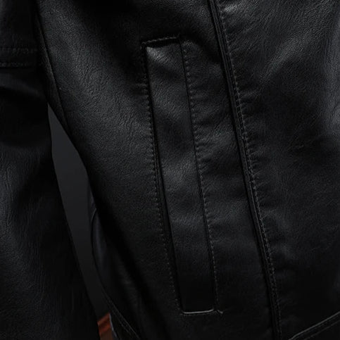 Michael Sydney men's Jacket with Collar and Button Placket, front view