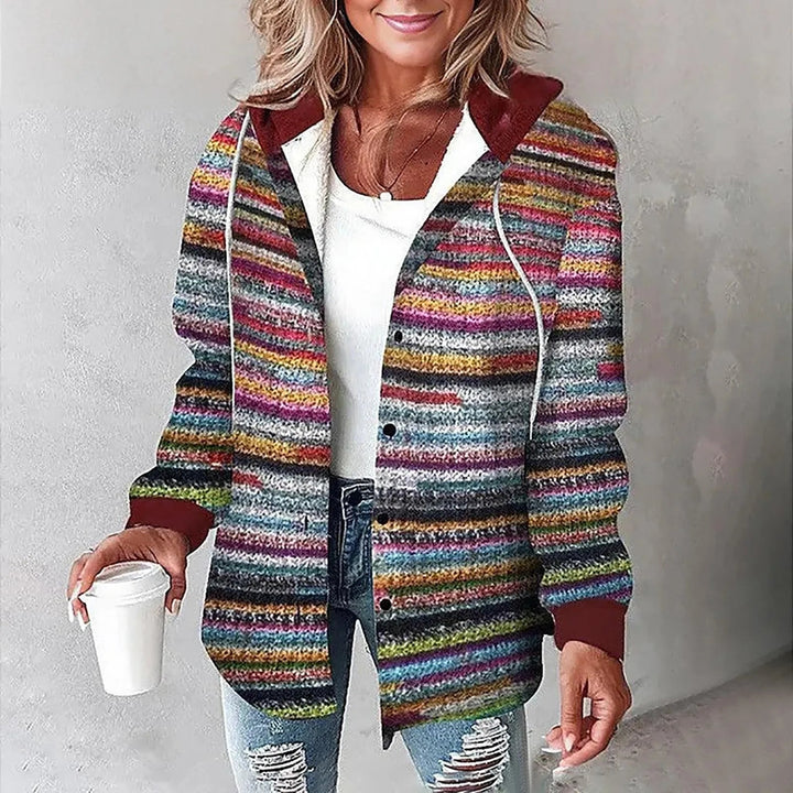 Marlene™ | Checked Hooded Jacket