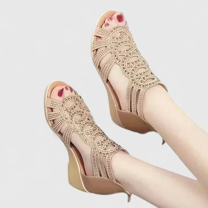 Whitney™ | Zip-Back Wedge Sandals