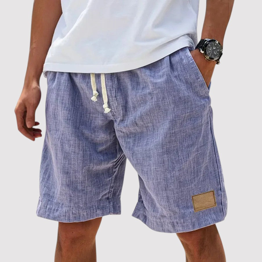 Michael Sydney men's drawcord shorts, front view