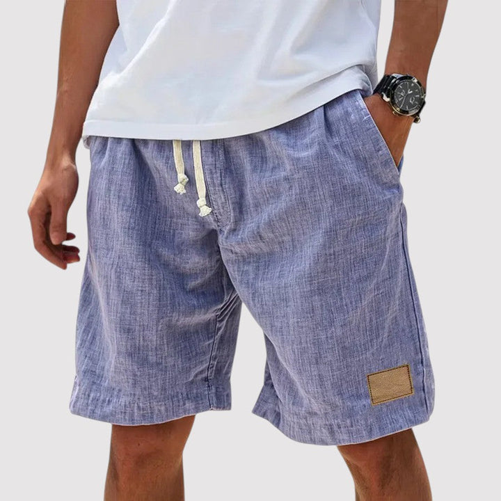 Michael Sydney men's drawcord shorts, front view