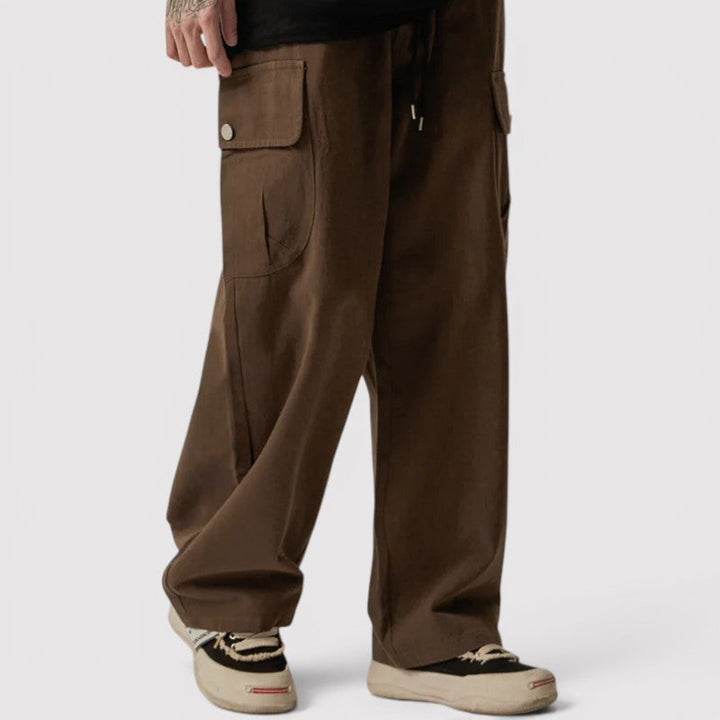 Michael Sydney men's lightweight cargo pants, front view