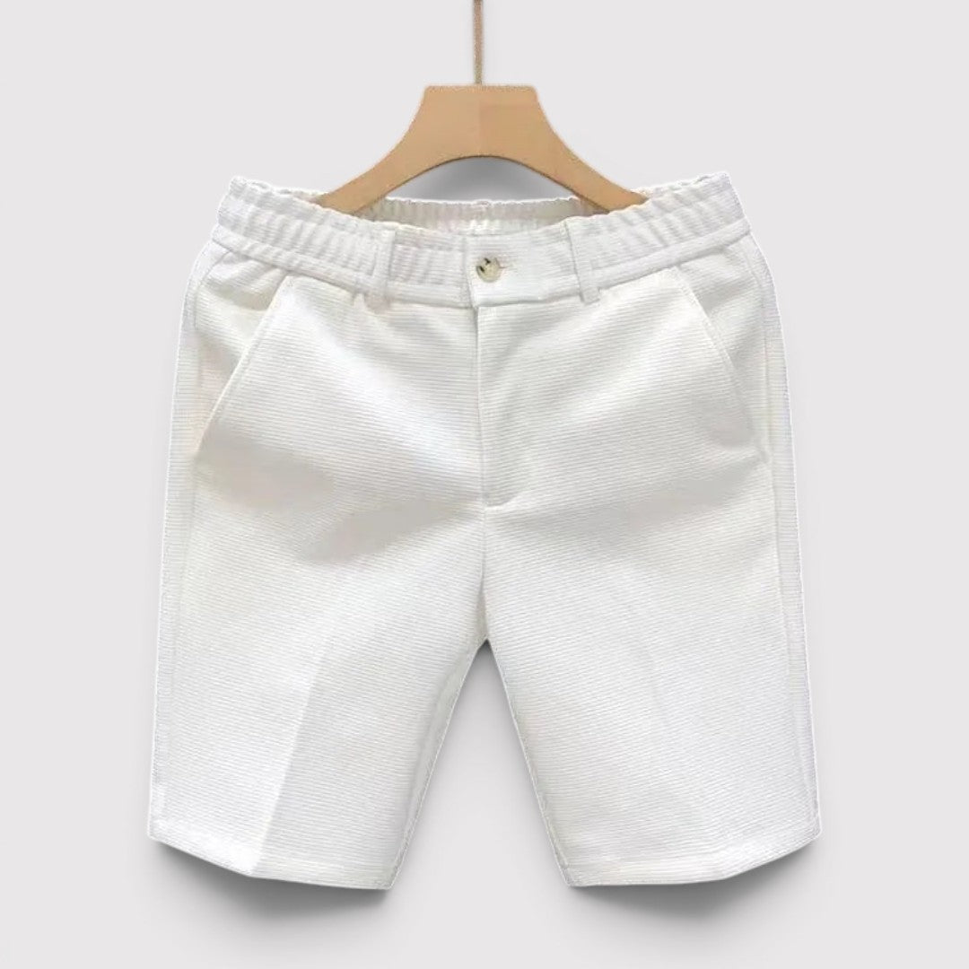 Michael Sydney men's lightweight basic shorts, front view