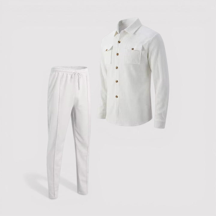 Michael Sydney men's shirt and pants set, front view