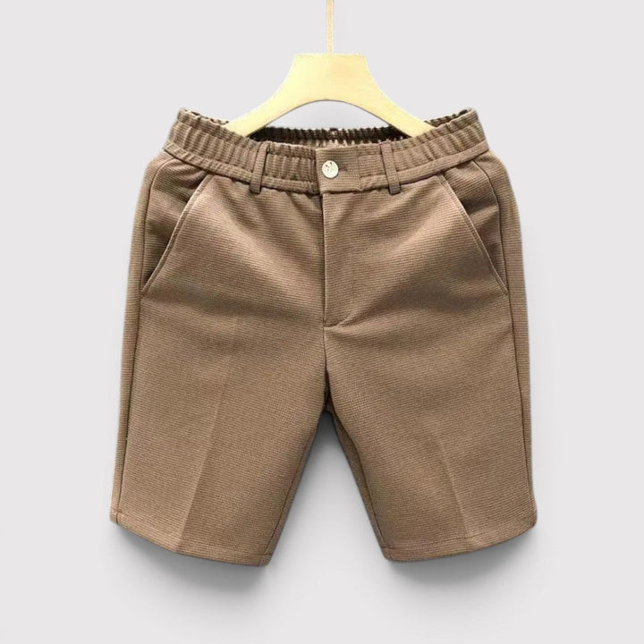 Michael Sydney men's lightweight basic shorts, front view