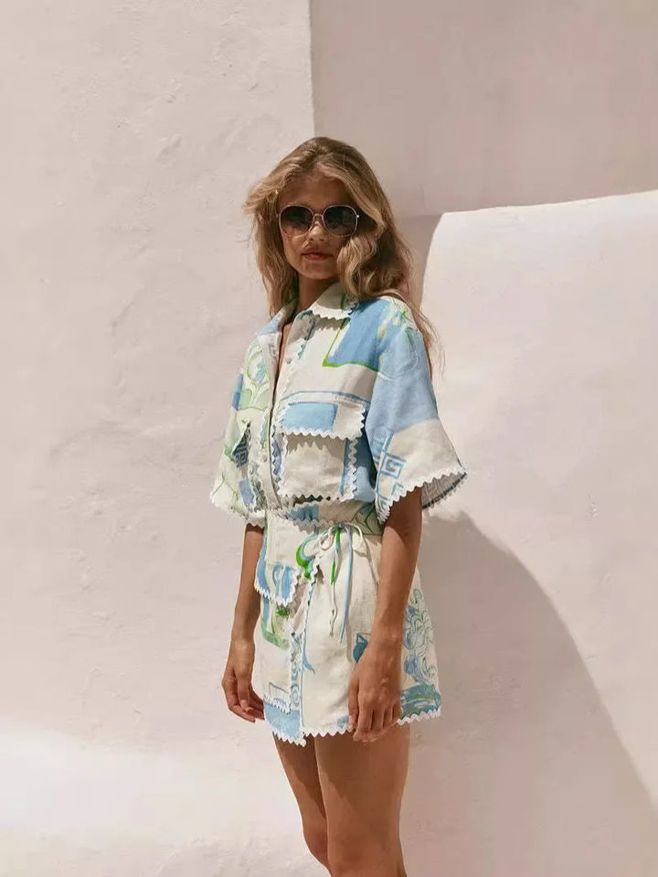 Judy™ | Patchwork Two-Piece Set