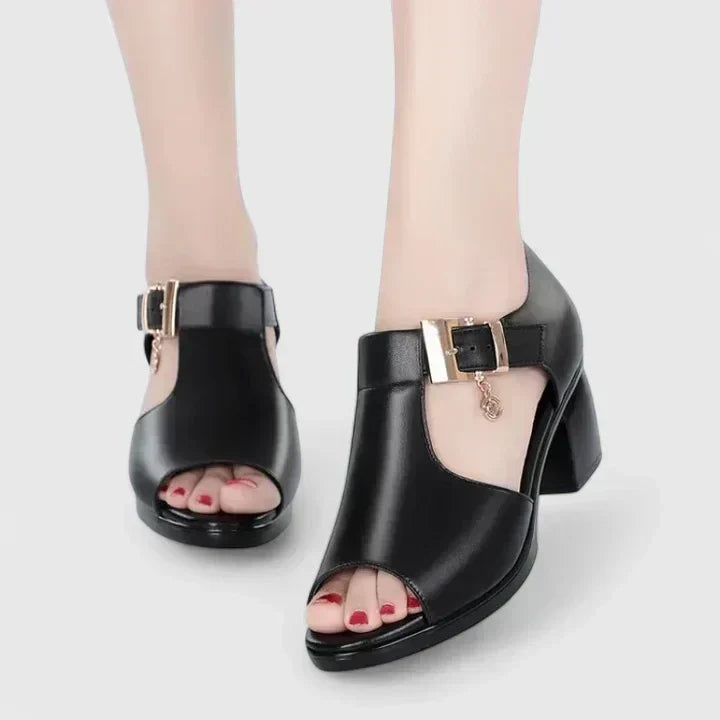 Wilma™ | Peep-Toe Block Heels
