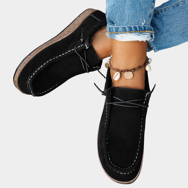 Bianca™ | Black Platform Comfort Shoes