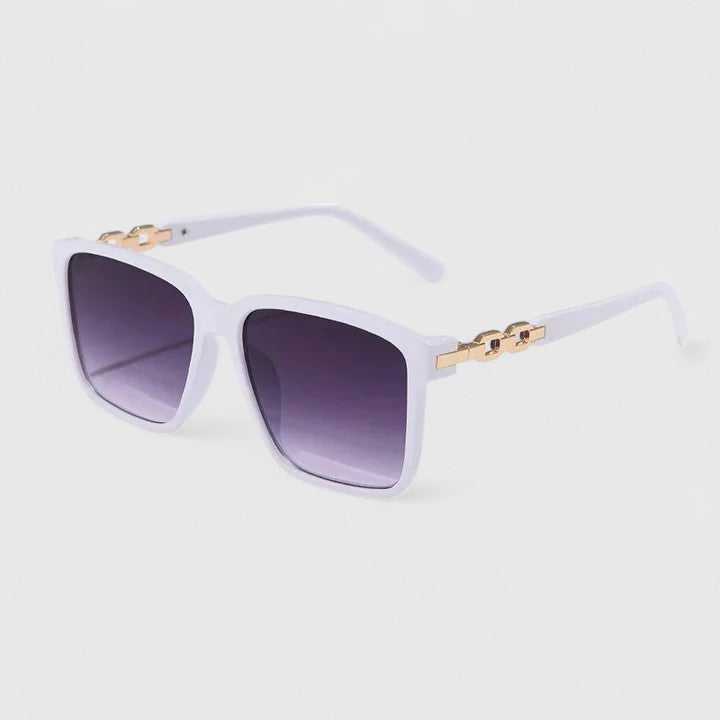 Cheree™ | Chain-Detail Square Sunglasses