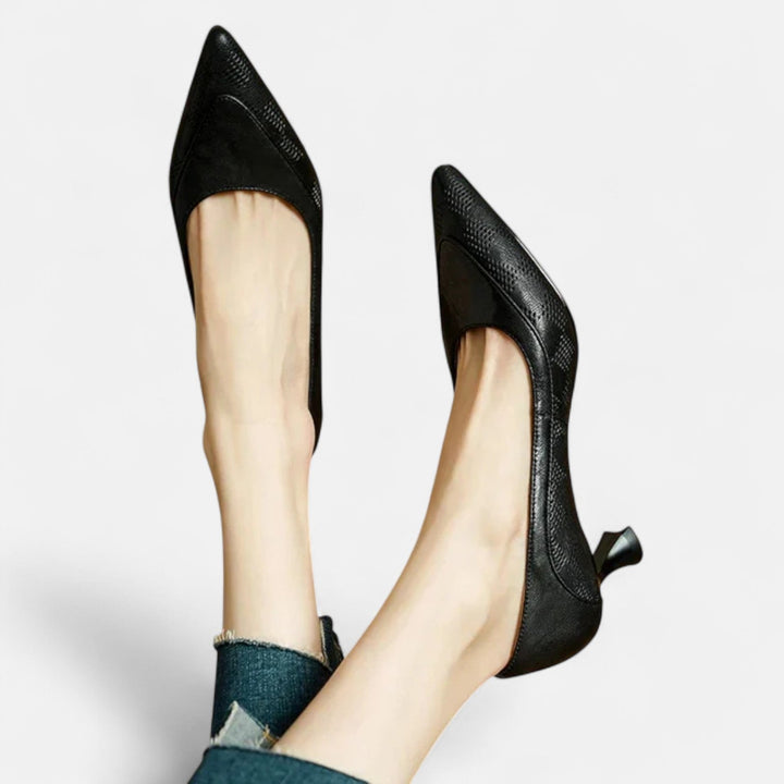 Sandra™ | Pointed Kitten-Heel Pumps