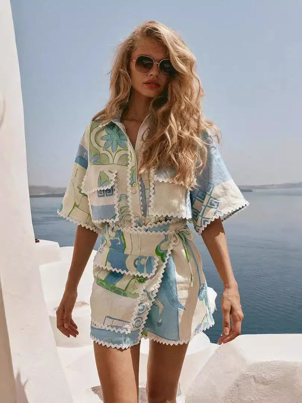 Judy™ | Patchwork Two-Piece Set
