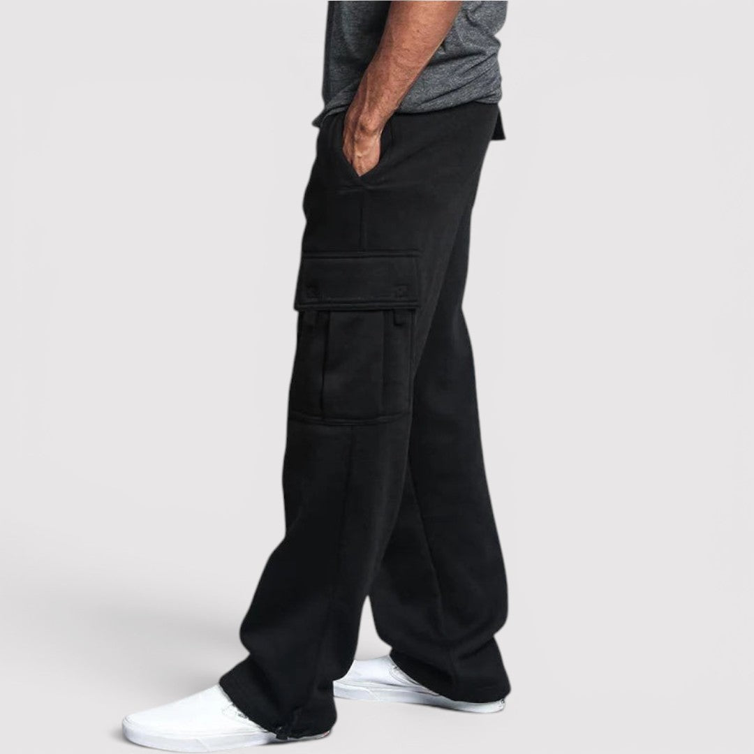 Michael Sydney men's stretch cargo pants, front view