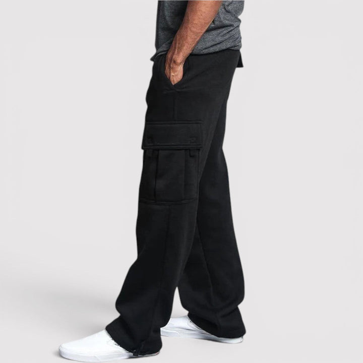 Michael Sydney men's stretch cargo pants, front view