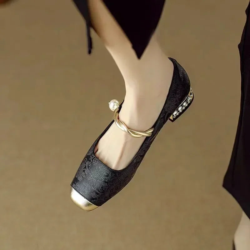 Ellen™ | Crystal-Heel Mary Janes