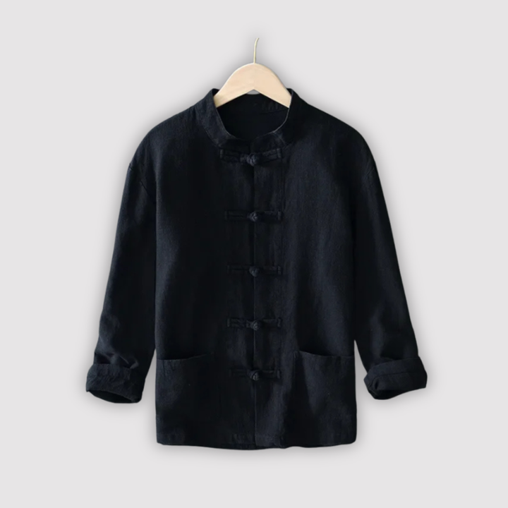 Michael Sydney men's airy long sleeve shirt, front view