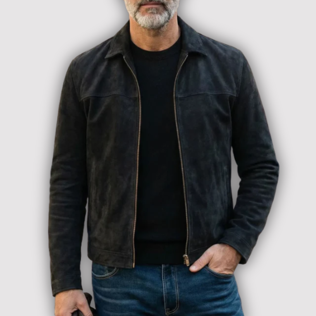 Michael Sydney men's smooth-finish jacket, front view