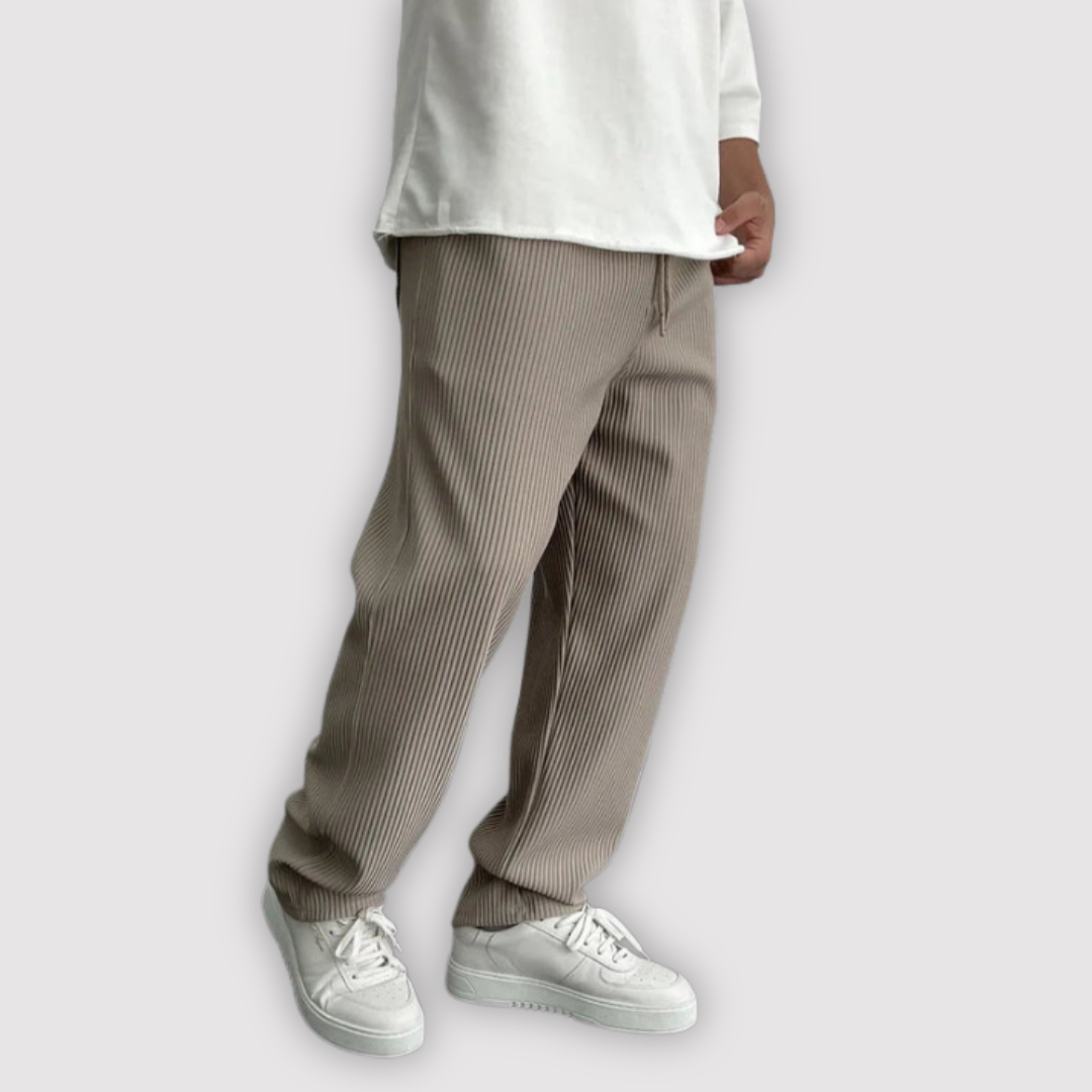 Michael Sydney men's ribbed pants, front view