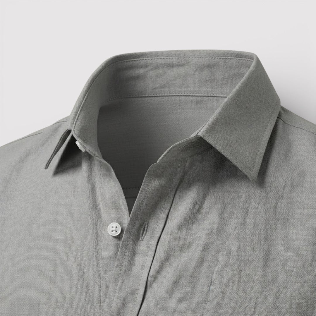 Michael Sydney men's roll-up sleeve shirt, front view