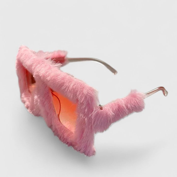Leonie™ | Fluffy Trim Statement Sunglasses