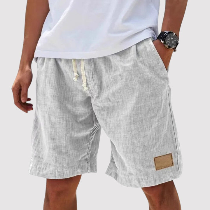 Michael Sydney men's drawcord shorts, front view