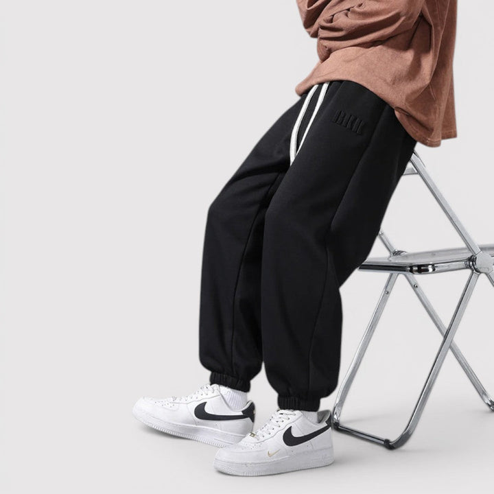 Michael Sydney men's stretch joggers, front view