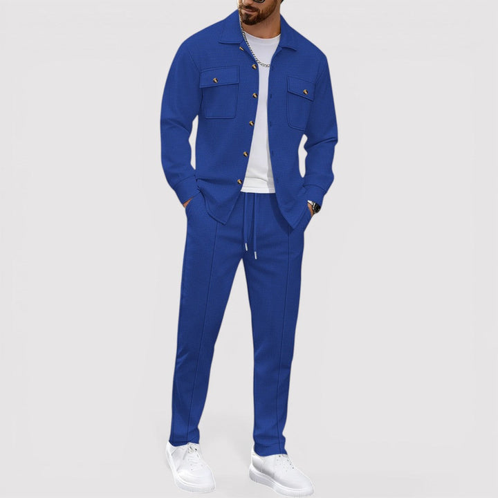 Michael Sydney men's shirt and pants set, front view