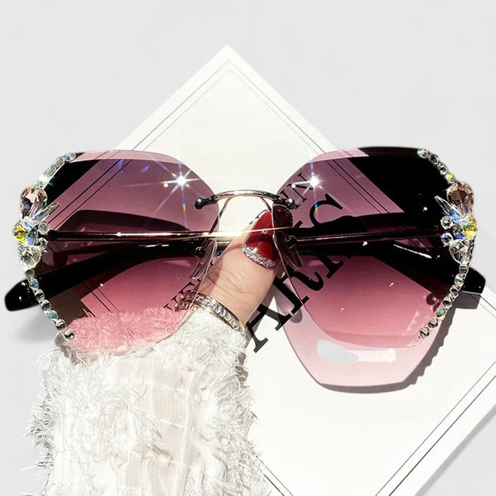 Winsome™ | Rimless Diamanté Sunglasses
