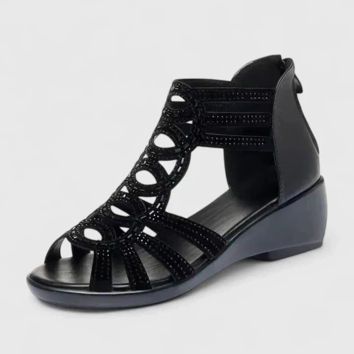Whitney™ | Zip-Back Wedge Sandals