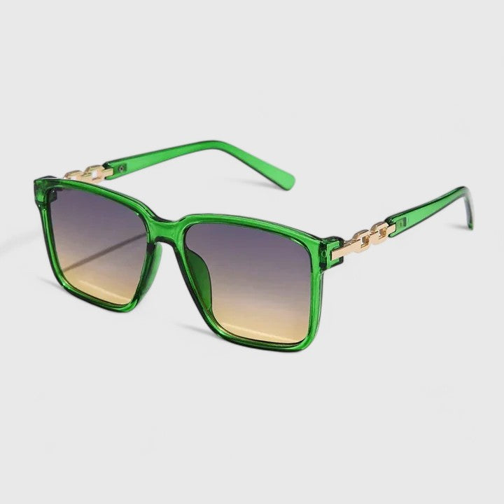 Cheree™ | Chain-Detail Square Sunglasses