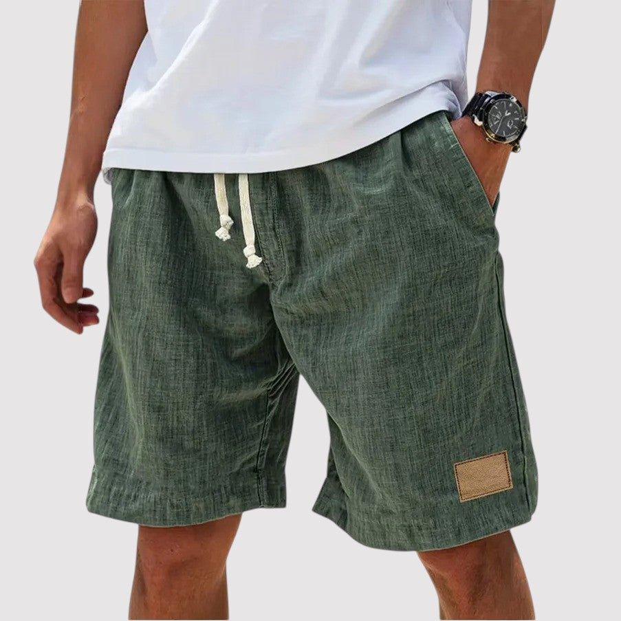 Michael Sydney men's drawcord shorts, front view