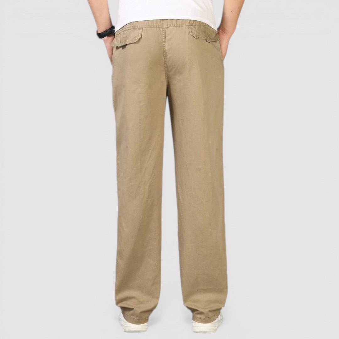 Michael Sydney men's straight leg pants, front view