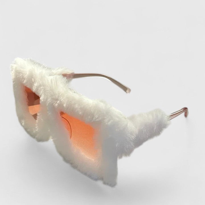Leonie™ | Fluffy Trim Statement Sunglasses