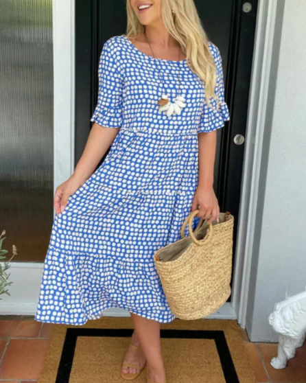 Tammy™ | Short Sleeve Midi Dress