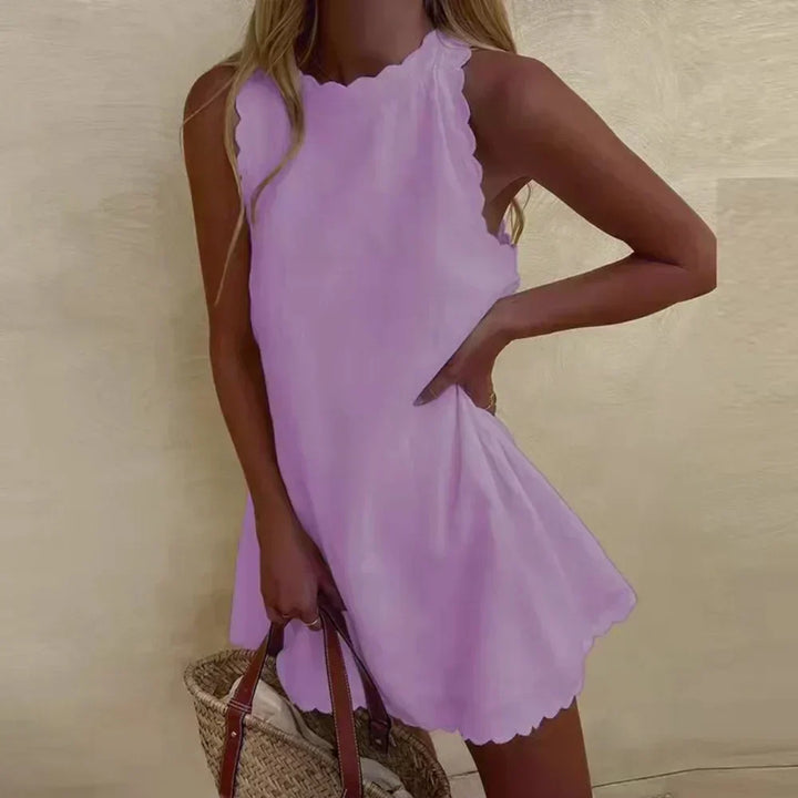 Diane™ | Ruffle-Neck Dress