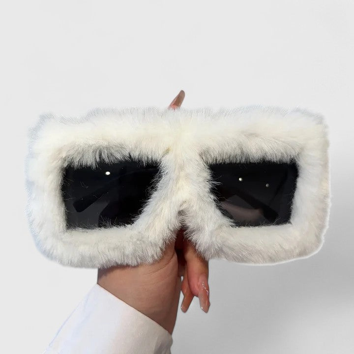 Leonie™ | Fluffy Trim Statement Sunglasses