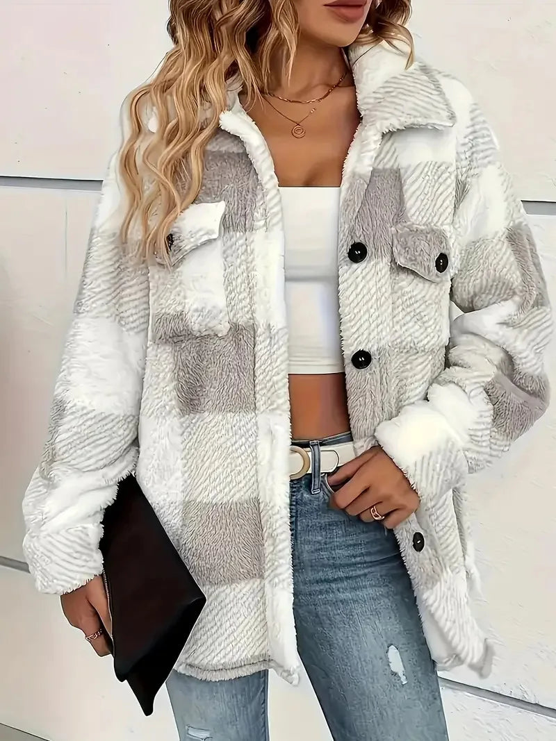 Meredith™ | Checked Cosy Jacket