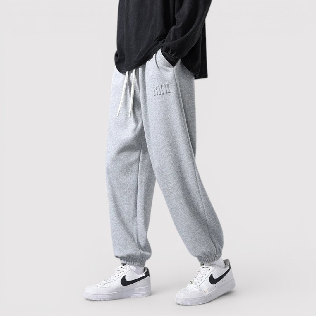 Michael Sydney men's stretch joggers, front view