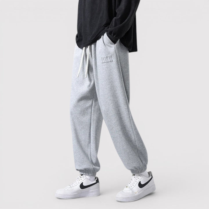 Michael Sydney men's stretch joggers, front view