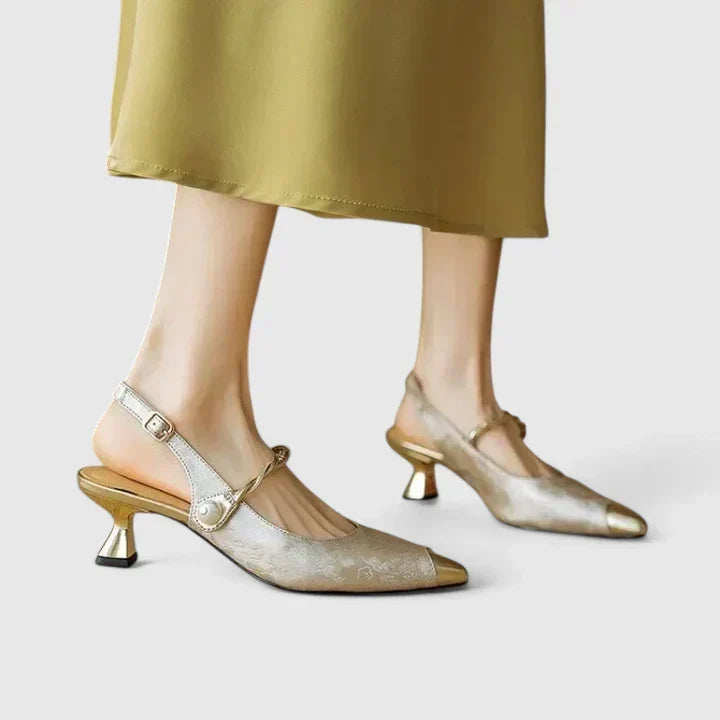 Violet™ | Cushioned Kitten Heels