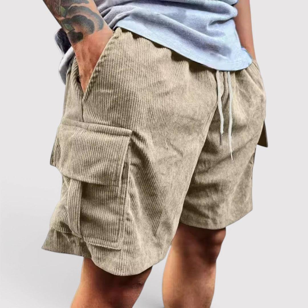 Michael Sydney men's cargo shorts, front view
