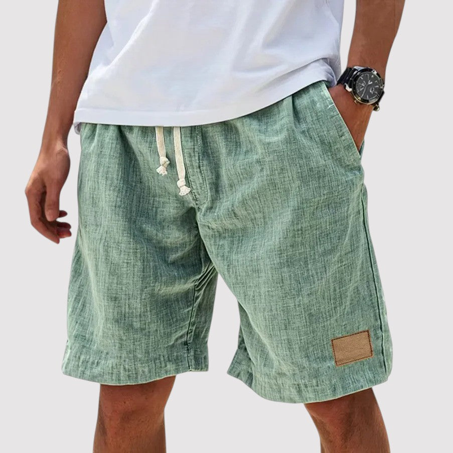 Michael Sydney men's drawcord shorts, front view
