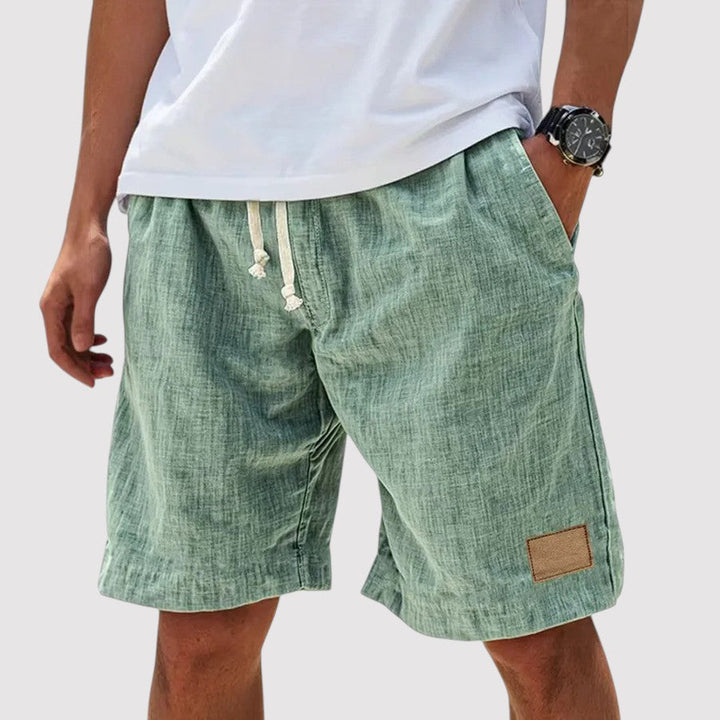 Michael Sydney men's drawcord shorts, front view