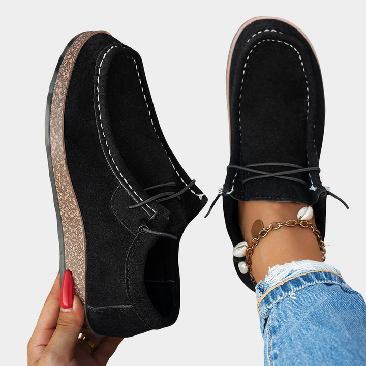 Bianca™ | Black Platform Comfort Shoes