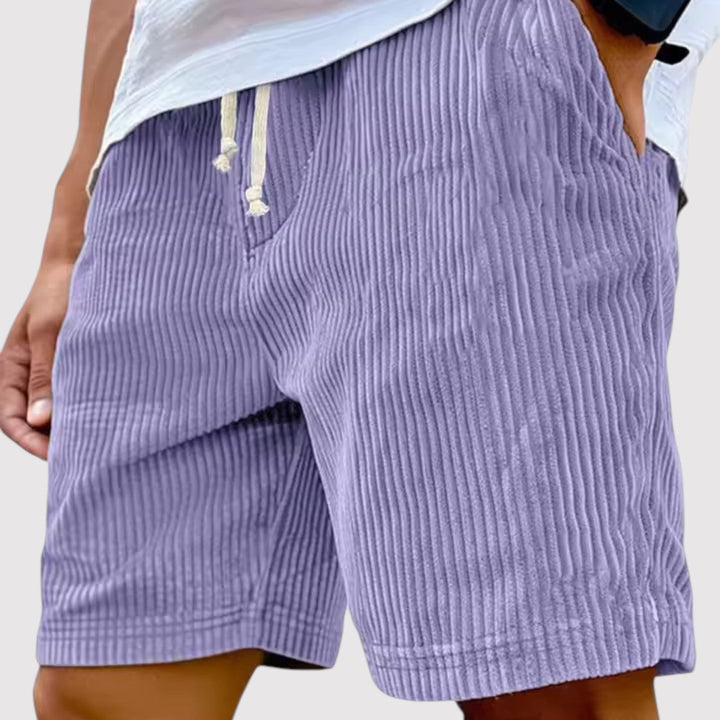 Michael Sydney men's ribbed shorts, front view