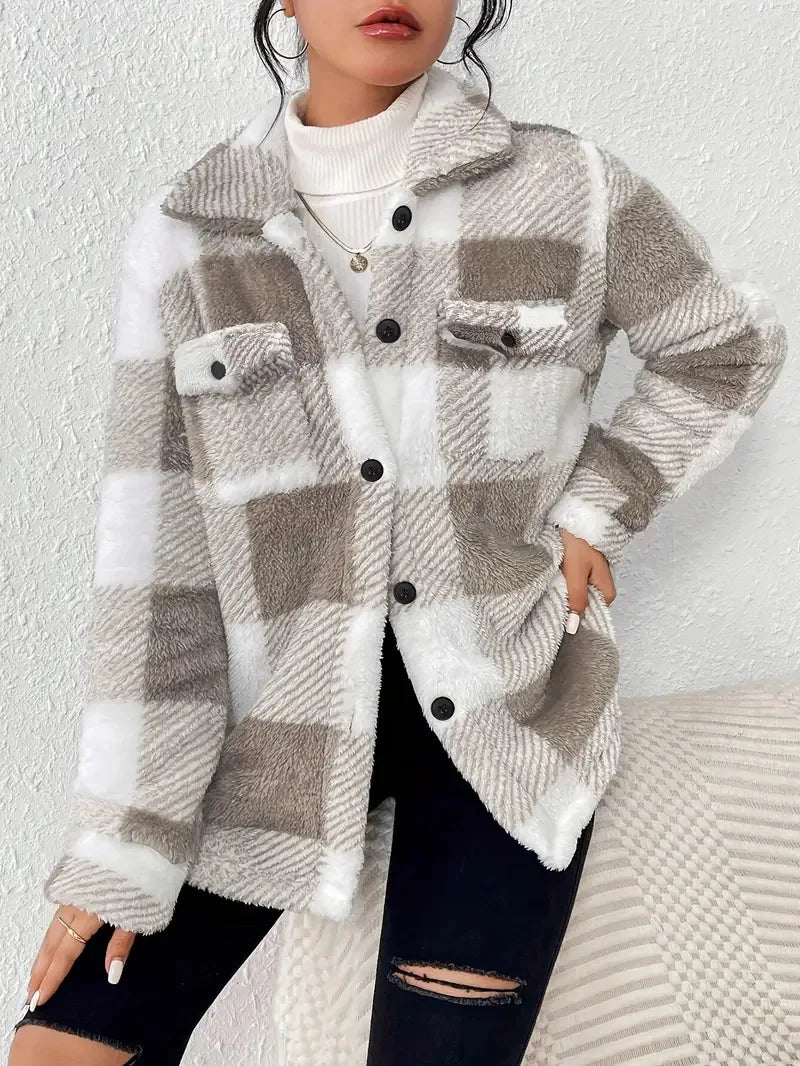 Meredith™ | Checked Cosy Jacket