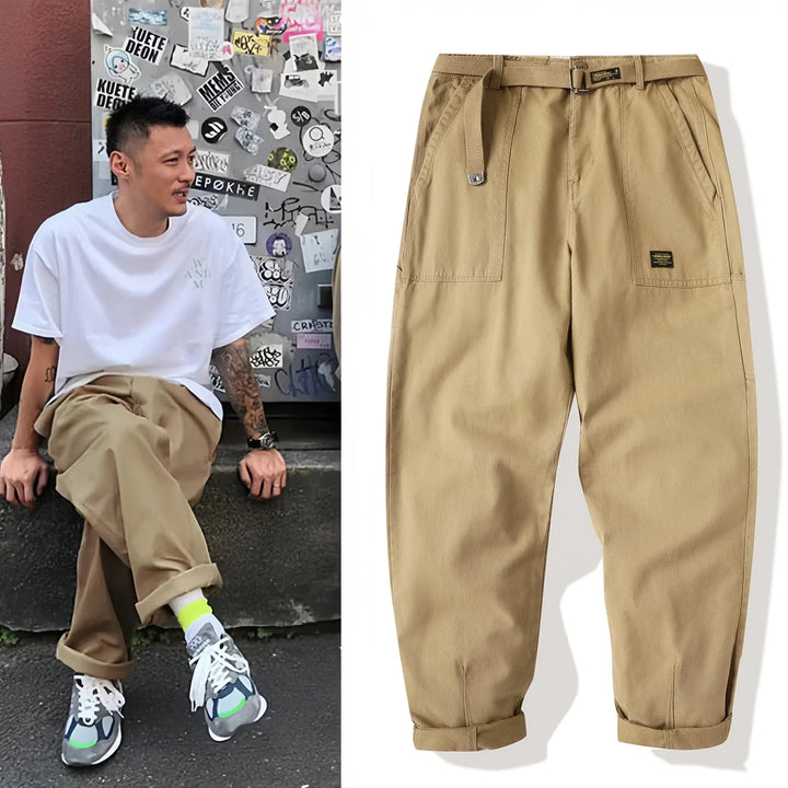Michael Sydney men's tapered pants, front view