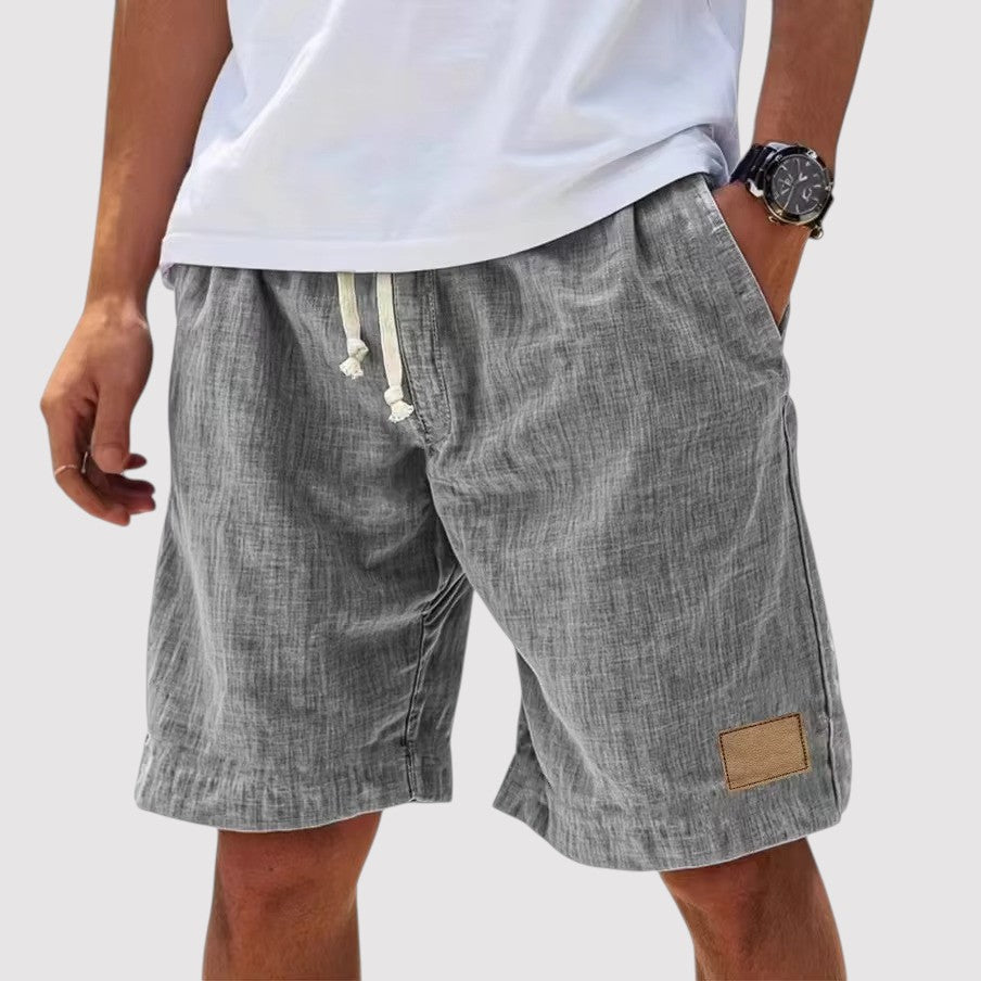 Michael Sydney men's drawcord shorts, front view