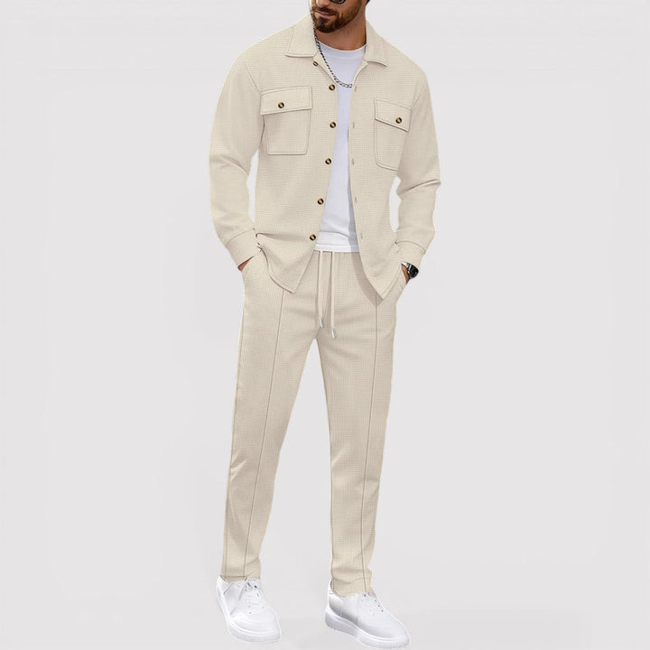 Michael Sydney men's shirt and pants set, front view